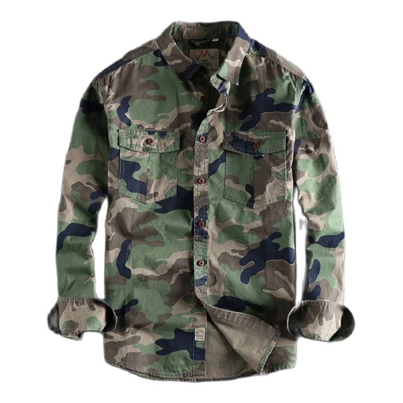 Flannel Shirt Lined - [24-godzinna szybka wysyłka] Męskie koszule Cargo
