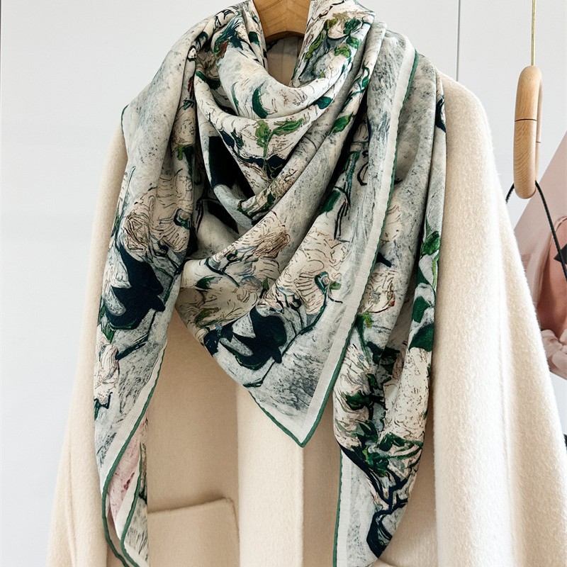 Luksusowy szal jedwabno-wełnia – Shawl Wrap Winter recenzja i cena