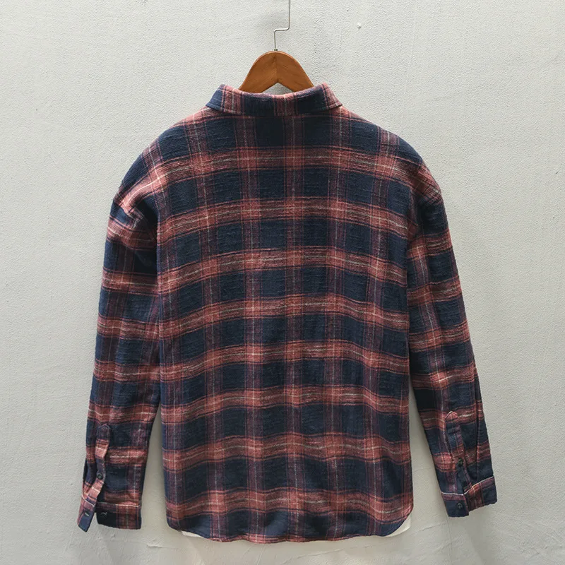 Wiosenno-jesienna nowa męska k – Flannel Shirt Lined recenzja i cena
