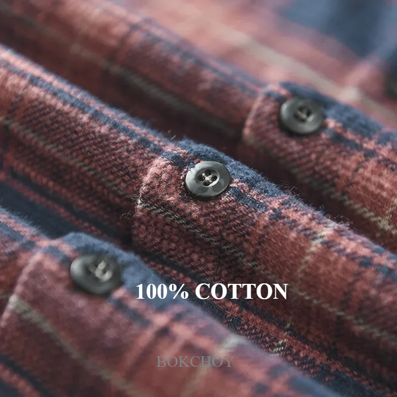 Wiosenno-jesienna nowa męska k – Flannel Shirt Lined recenzja i cena